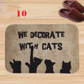 Axyaa Charming Cats Memory Foam Bath Mat - Anti-slip Coral Personalized Doormat