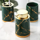 Axya Ceramic Bathroom Essential Set 5-Piece Home Toiletries Kit