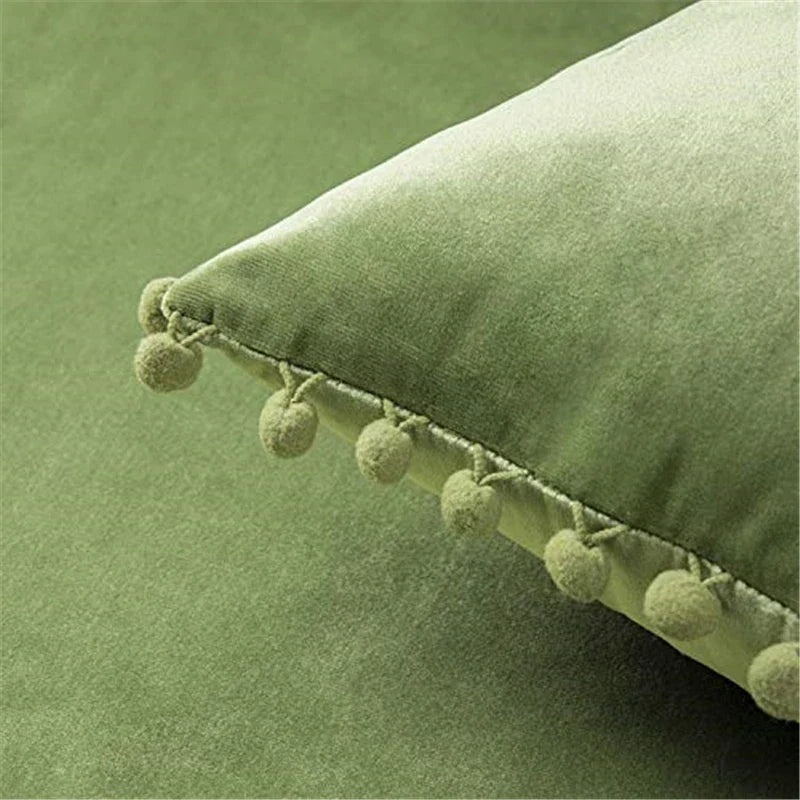 Axyaa Velvet Cushion Covers: Nordic Style Sofa Throw Pillowcase, 45x45 Home Decor