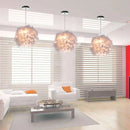 Axyaa Modern White Feather Pendant Light for Bedroom and Study Room