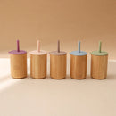 Axya Baby Straw Cup: BPA-Free Silicone, Detachable Bamboo, Learning & Soft Straw Cup