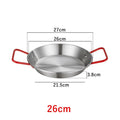Axyaa Stainless Steel Cookware Set with Double Handles & Storage Tray