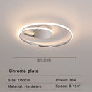 Axyaa Chrome LED Ceiling Lights for Modern Home Décor.