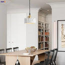 Axyaa Nordic White Cement Pendant Lights: Modern Hanging Lamp for Bar, Living Room, Kitchen