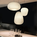 Axyaa Milky White Glass Lamp: Foscarini Rituals Pendant for Home Decor