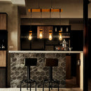 Axyaa Solid Wood Pendant Lamp Chandelier for Living Room and Dining Room