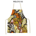 Axyaa Tropical Floral Kitchen Apron for Cooking, Baking, Cleaning - 47x38cm