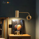 Axya Nordic Copper Long Arm Wall Lamp - Luxury Bedroom & Living Room Light