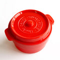 Axyaa Kids Round Bento Box Double-layer Fruit Lunch Box Microwaveable & Fitness Food Container