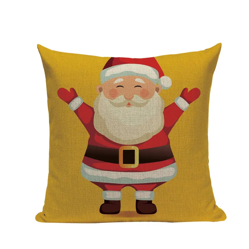 Axyaa Christmas Birthday Cushion Cover 45X45cm - Bedroom Sofa Decor Cojines