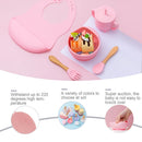 Axya Silicone Baby Feeding Set: Bowl, Spoon, Non-Slip, BPA-Free