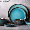 Axya Nordic Style Kiln Glazed Ceramic Dinner Bowl Set