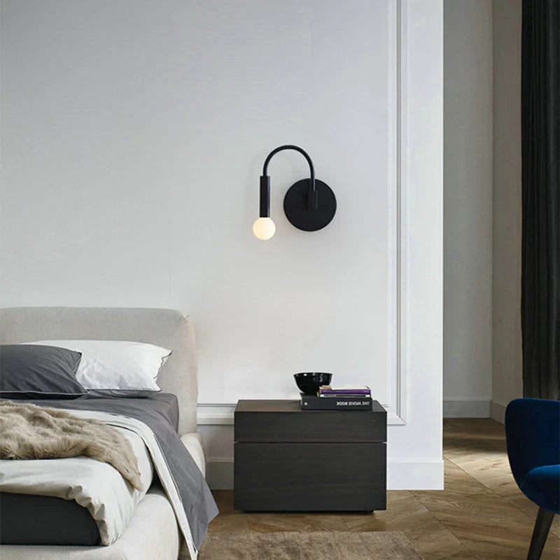 Axyaa Nordic LED Wall Lamp for Bedroom, Living Room and Aisle, E27 5W Indoor Reading Light