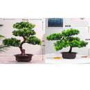 Axya Festival Pine Tree Bonsai: Lifelike Home Office Decor DIY Ornament