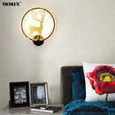Axya LED Wall Lamps: Modern Dimmable Indoor Lighting for Kids' Bedroom, Living Room, Aisle