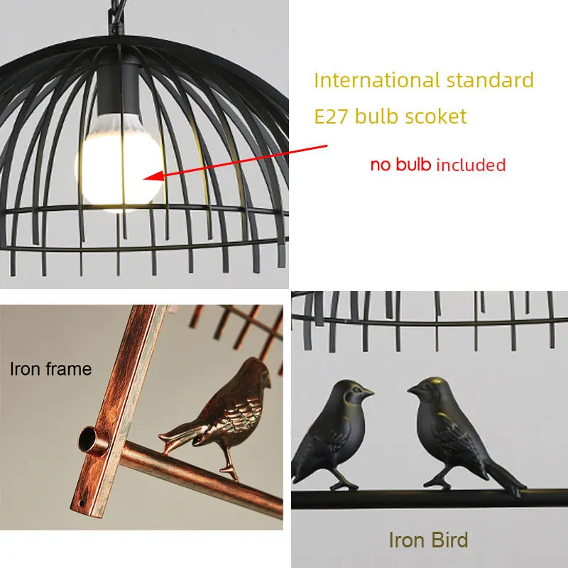 Axyaa Nordic Bird Lights Pendant Lamp for Bedroom Dining Room Chandelier