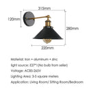 Axyaa Retro Industrial Wall Light for Corridor Study Staircase Balcony & Bedside