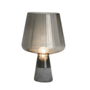 Axyaa Glass Cement Table Lamp: Modern E27 Bedside Lighting