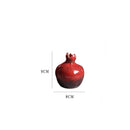 Axyaa Red Pomegranate Flower Vase: Modern Home Decor Ornament