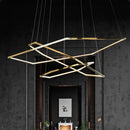 Axya Multilevel Hexagonal Pendant Lamp for Modern Duplex Floor Living Room Villa