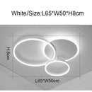 Axyaa Dimmable Modern LED Chandelier in White/Black/Gold for Living, Bedroom, Study Room