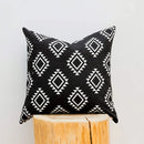 Axyaa Black Nordic Decor Cushion Cover 18x18 for Boho Living Room Décor
