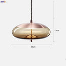 Axyaa Nordic Glass LED Pendant Lights - Modern Hanging Light for Dinning Living Room