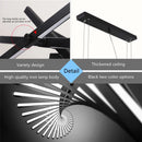 Axyaa LED Chandelier: Modern Art Pendant Lamps for Living Room, Dining Room, Office & Bar