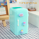 Axyaa Mini Fridge Pen Holder & Desk Organizer: Cute, Kawaii, Creative Storage Box