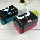 Axyaa Romantic Couple Lunch Box: Creative Microwave Bento with Tableware, 600ml