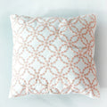 Axyaa Cotton Embroidered Pillow Cover 45x45cm Yellow Blue Pink Red Square