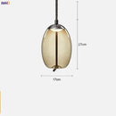 Axyaa Nordic Glass LED Pendant Lights - Modern Hanging Light for Dinning Living Room