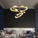 Axyaa Round LED Chandelier: Stylish Lighting for Home, Restaurant, or Bar