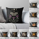 Nordic Cushion Cover Black 18x18 Double Side Printed for Living Room Sofa
