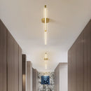 Axyaa Modern LED Chandelier Black/Gold/White for Corridor Aisle Cloakroom Lighting