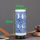 Axyaa Blue White Porcelain Antique Ceramic Vase Home Table Decor Pot Craft
