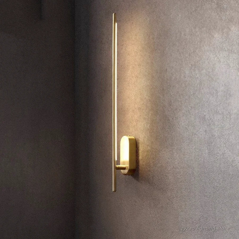 Axyaa Nordic Copper Wall Lamps - Modern Bedroom LED Lights