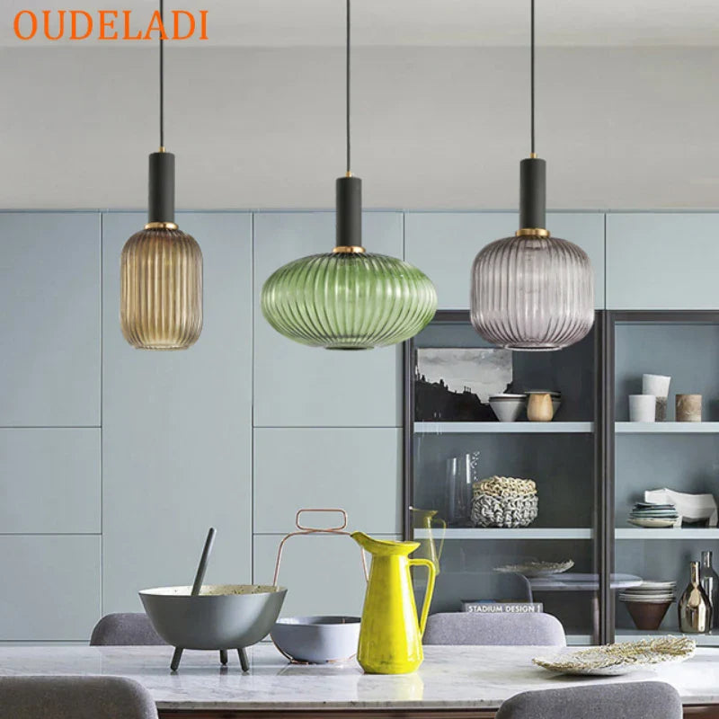 Axya Nordic Glass Pendant Lights for Dining Room, Bar, and Restaurant