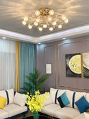 Axya Crystal Ceiling Light for Light Luxury Dining, Living Room & Bedroom