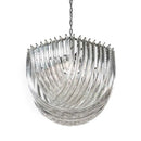 Axyaa Glass Tube Pendant Chandelier: Dining Room Hanging Lamp Fixture