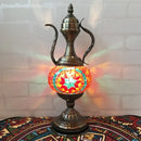 Axyaa Hand-inlaid Glass Mosaic Table Lamp - Moroccan Style Decor for Bedroom & Living Room