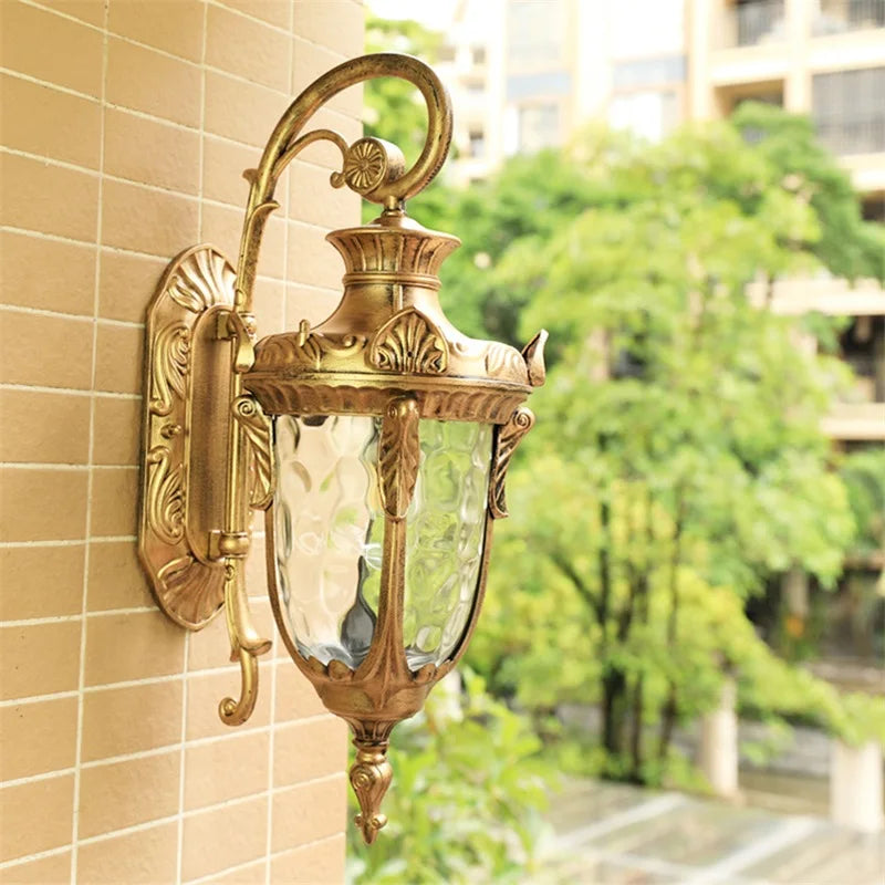 Axyaa Retro Black Outdoor Wall Lamp LED Sconces - Waterproof & Decorative