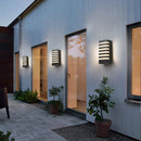 Axyaa Modern Outdoor Wall Sconce 12W Black Aluminum Luminaire