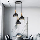 Axyaa Solid Wood LED Pendant Lights: Nordic Minimalist Kitchen and Restaurant Lighting Fixtures