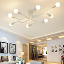 Axyaa Vintage LED Wrought Iron Ceiling Chandelier for Home Living Room Lighting