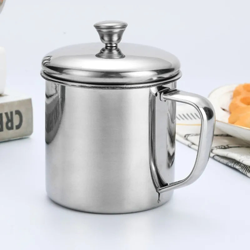 Axyaa Stainless Steel Travel Mug with Lid - Durable, Thicken, Reusable - Father's Gift
