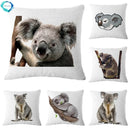 Axyaa Koala Cotton Linen Pillow Case 45x45cm