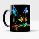 Axyaa Magic Cat Color Changing Coffee Mug 11oz Ceramic Tea Cup Gift