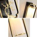 Axyaa Iron Glass Wall Lamp for Living Room Bedroom TV Background Sconce