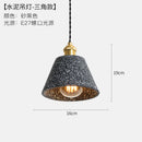 Axyaa Loft Industrial Edison Pendant Lights - Modern Nordic Cement LED Fixture